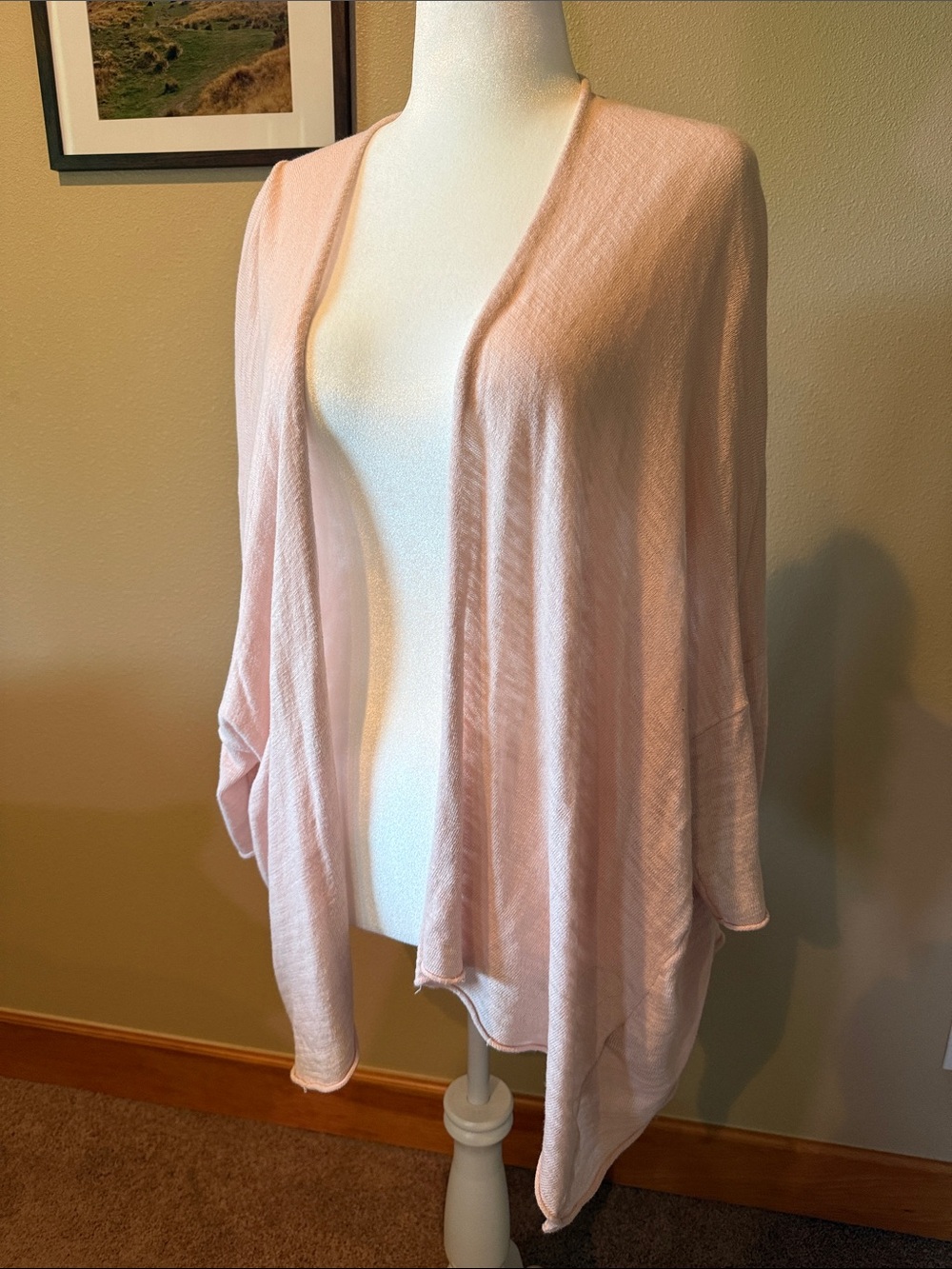 Lightweight baby pink cardigan